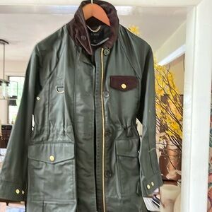 NWT, Jcrew Xxs, boubor jacket. Dark green
